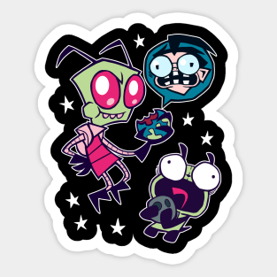 Spacey Invadies Sticker